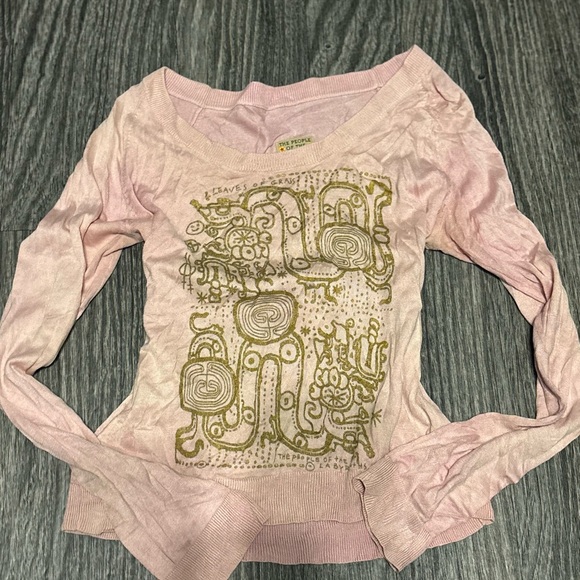 The People Of The Labyrinths Tops - Pink Long Sleeve Tee